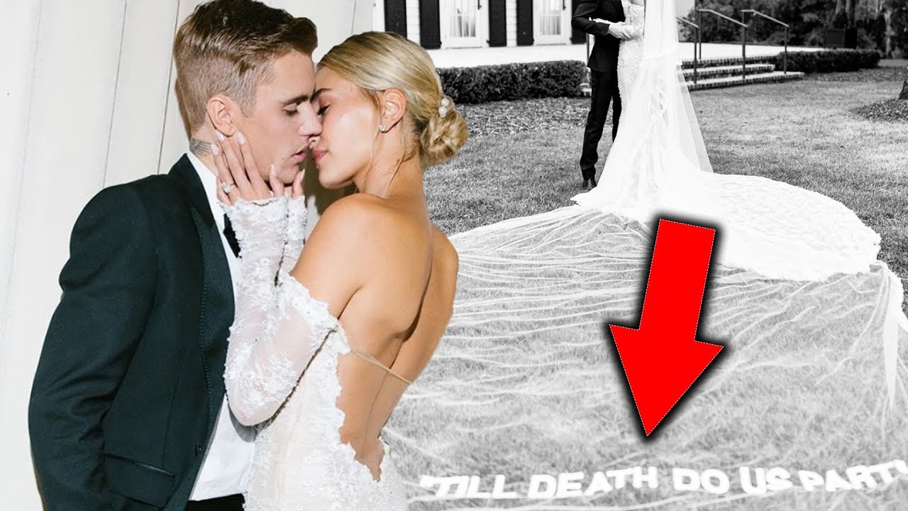 Hailey Bieber reveals her Virgil Abloh wedding dress on social media