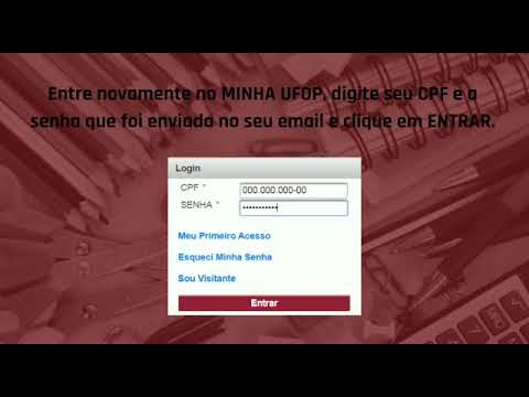 Como acessar o portal Minha UFOP