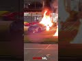 Lamborghini HURACAN STO Went Up In Flames In Front Of Dealership #shorts #crash #supercar #fails