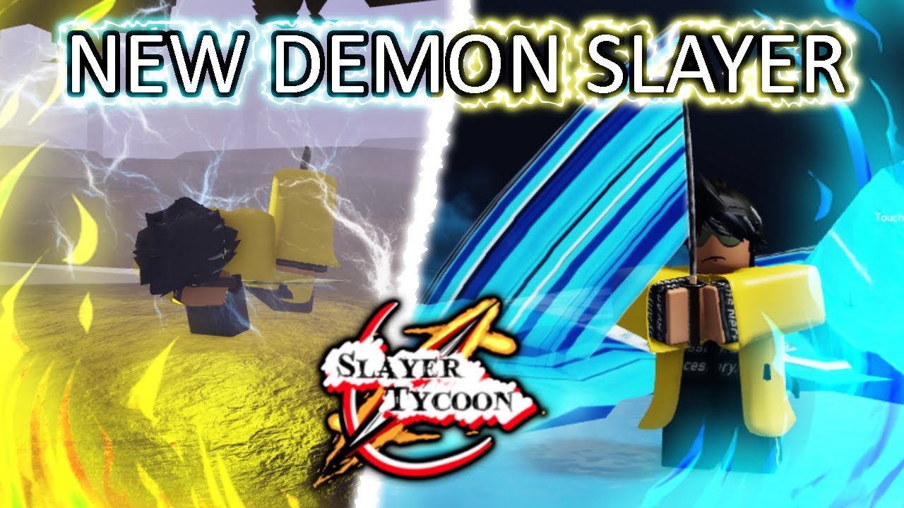 Playing The New Demon Slayer Game On Roblox Slayer Tycoon Youtube - demon slayer roblox