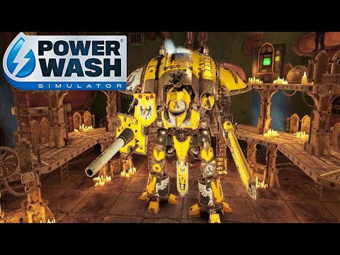 Видео: Мойка Боевой Рыцарь типа Паладин - Warhammer 40,000 DLC - PowerWash Simulator