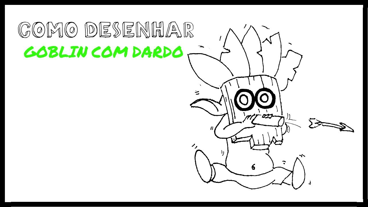 como desenhar o goblin com dardo clash royale youtube