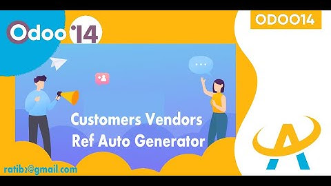 Odoo | Customers Vendors Ref Generator in Sales and Purchase