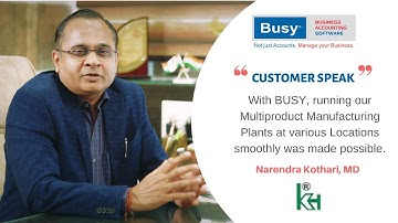 BUSY Accounting Software | Review - Keshav Hi-chem