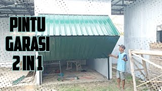 DIY | membuat pintu garasi panther/gudang bonus atap kanopi #part 1