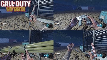 BO3 MOD TOOLS: COD WW2 - The 4 Tactical Pistols - Combat Knife - Fliegerfaust