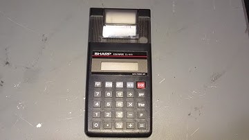 Sharp EL-1610 printing calculator (1986)