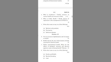 BANS-184 ( Public health and epidemiology) |June 2023 question paper |#ignoubagwithnisha #ignou