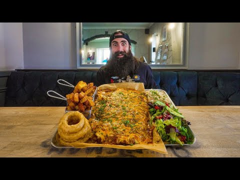 THE GIANT PARMO CHALLENGE THAT'S ONLY EVER BEEN BEATEN ONCE! | BeardMeatsFood
