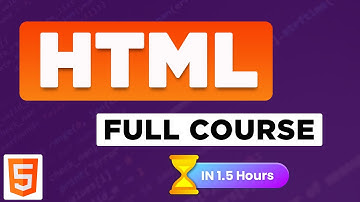 HTML 5 Full Course - Full Tutorial for Beginners