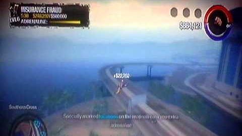 messing around on saints row 2 (wiv cheats)