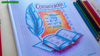 PORTADA DE COMUNICACION 2022 - caratulas para cuadernos