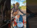 Chaba drives a motorcycle to hunt 😂 #shorts #hadzatribe #chaba