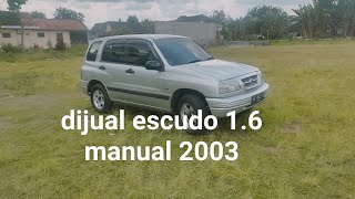 dijual Suzuki escudo 1,6 manual 2003 #suzuki #escudo #suv