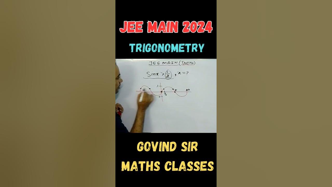 JEE Main 2024, Math, Trigonometry, tricks shorts Govind sir YouTube