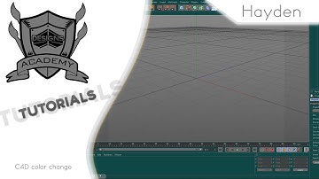 How to change the color in Cinema 4D | w/ Hayden