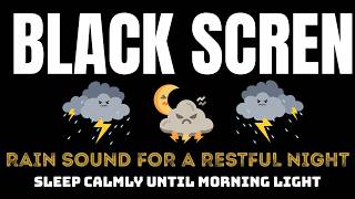 Stay Awake Only Long Enough to Hear the Rain | BLACK SCREEN | Deep Sleep Ambience screenshot 1