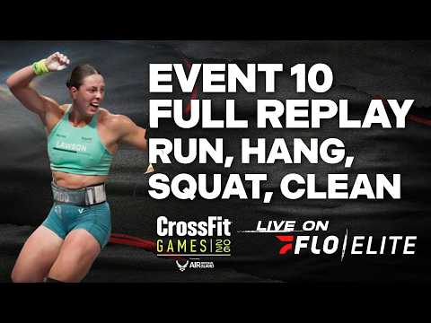 The 2026 CrossFit Games Women's Individual Event 10 Replay | Run, Hang, Squat, Clean