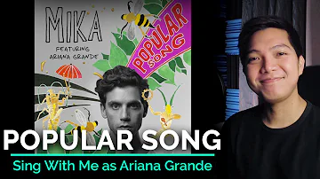 Popular Song (Male Part Only - Karaoke) - MIKA ft. Ariana Grande