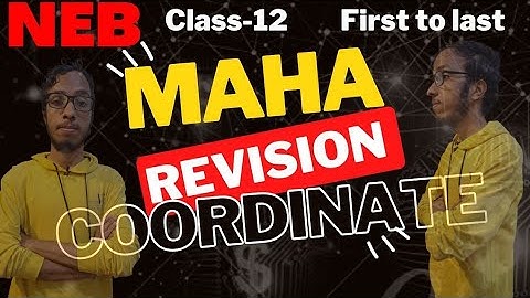 Coordinate in space NEB Class-12