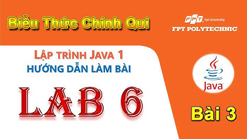 MOB1014 - Java 1 - Lab 6 - Bài 3 - Biểu Thức Chính Qui Trong Java - Ràng Buộc Nhập Liệu Cho Ứng Dụng