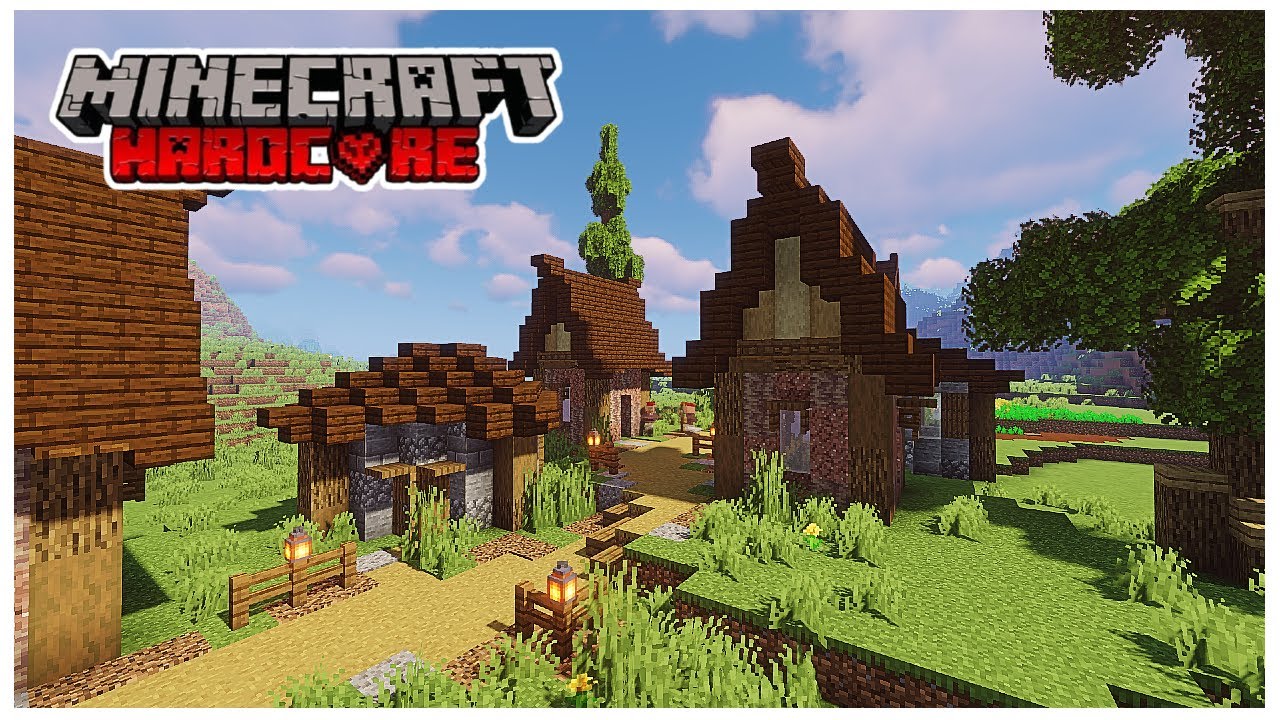 Creating a Village in My Hardcore Minecraft World! - YouTube