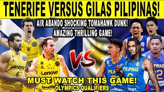 GILAS PILIPINAS vs TENERIFE! Air Abando Tomahawk Dunk! Thrilling Perimeter Buzzer-Beater! Simulation