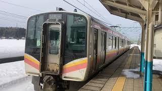 信越本線(普通)車窓 安田→塚山/ E127系 安田1150発(長岡行)