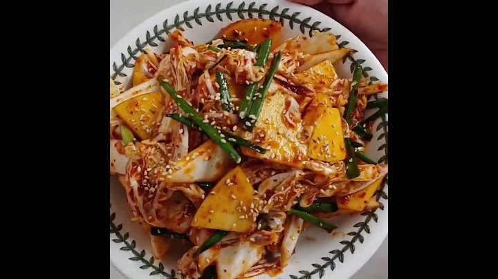알배추 사과 겉절이&수육
