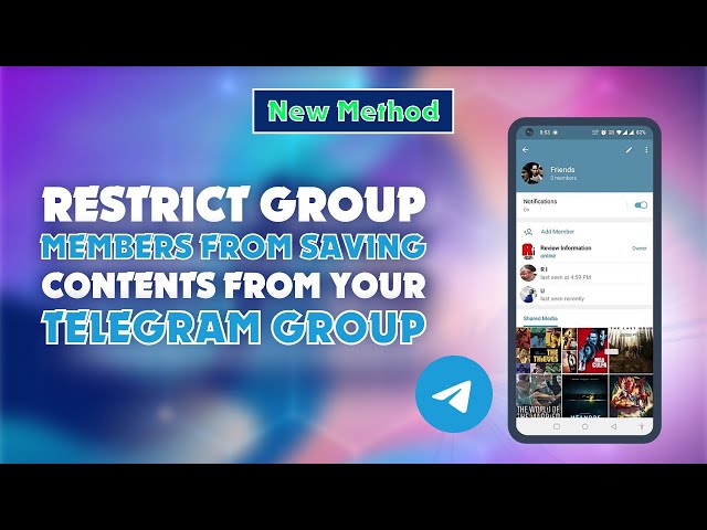 How to Restrict Group Members from Saving Contents from Your Telegram Group  