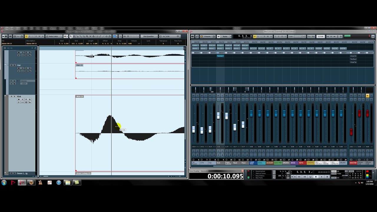 Drum Editing Tutorial How to Time Align Drums to the Grid (Slip Editing) YouTube