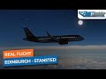 [Real Flight] Edinburgh to London Stansted - Airbus A320 easyJet｜Drawyah