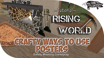 ~ RISING WORLD | Tutorial | Crafty Ways to Use Posters in Your Builds