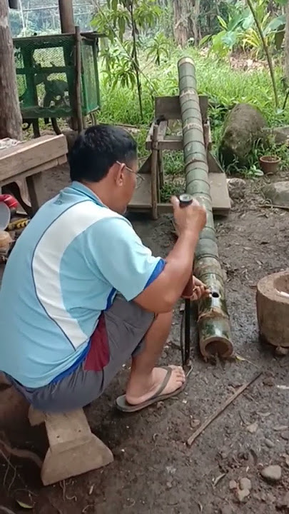 MERIAM PELEDAK YANG TERBUAT DARI BAMBU?!