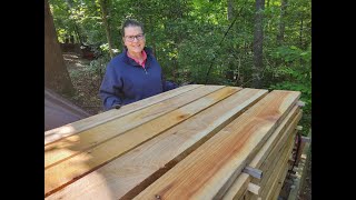 Sawing an amazing Cyprus logs