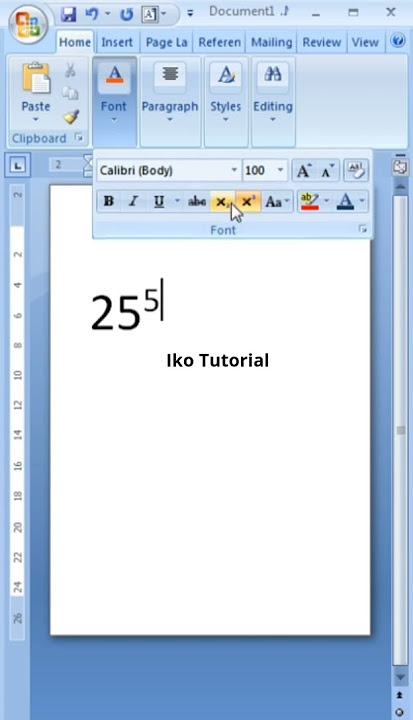 cara membuat angka berpangkat di word #shorts #shortvideo #microsoftword