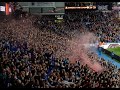 Rangers fans celebrate after final whistle in historic Europa League Semifinal against RB Leipzig