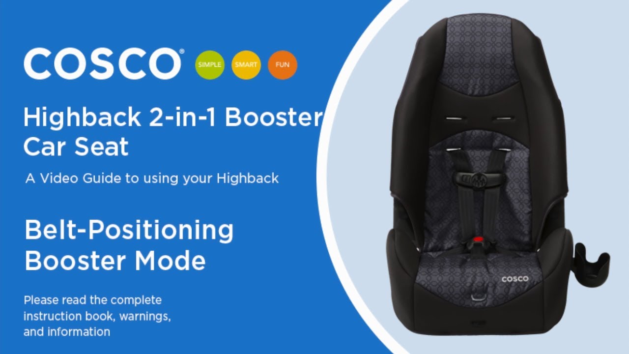 costco high back booster