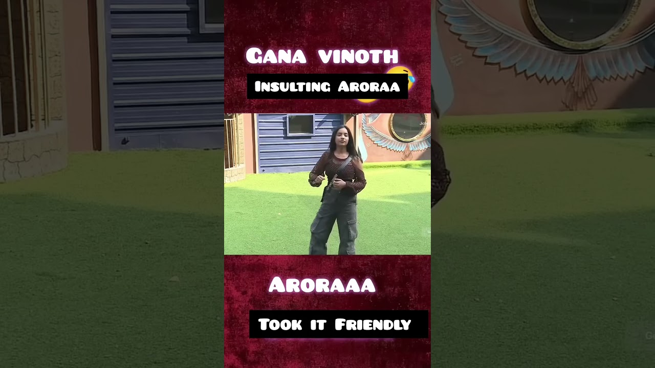 Gana Vinoth using indecent words 