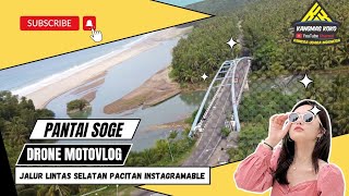 Drone Pantai SOGE - Wisata JLS Pacitan yang Instagramable di Jawa Timur