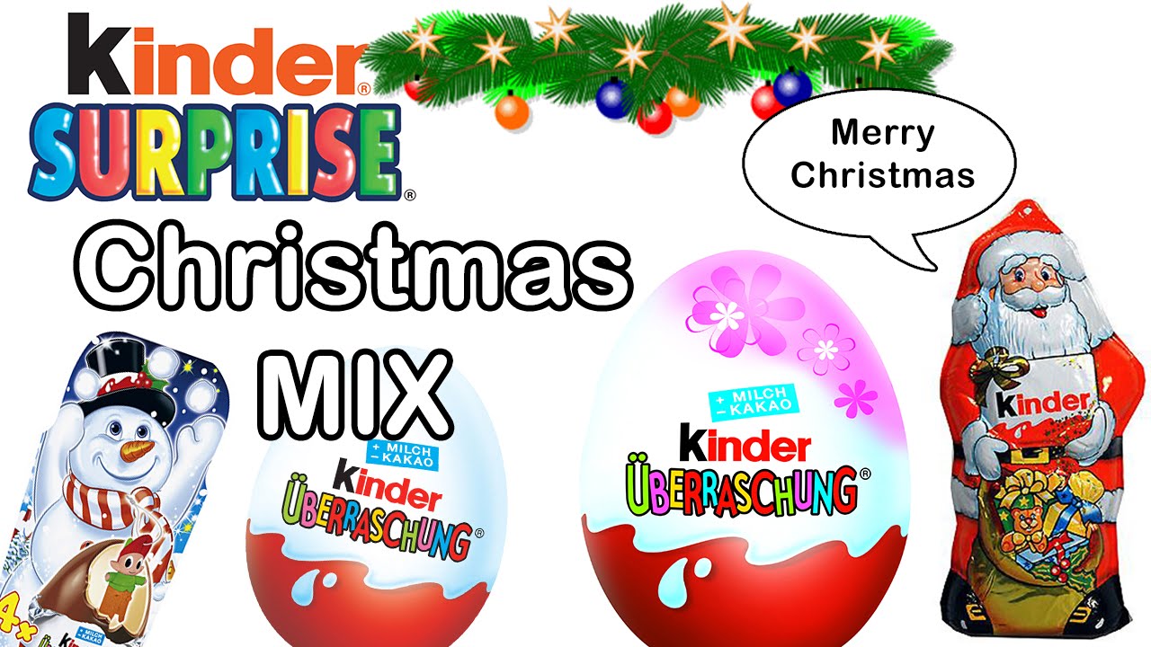 kinder-surprise-christmas-special-surprise-egg-mix-youtube