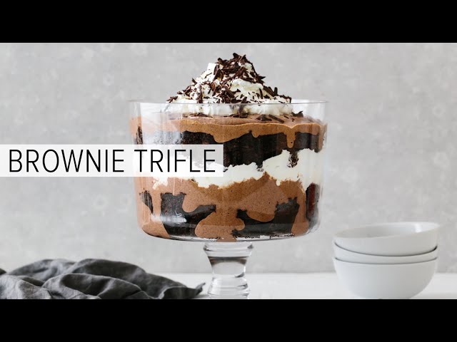 BROWNIE TRIFLE | deliciously gluten-free, dairy-free, paleo and vegan friendly