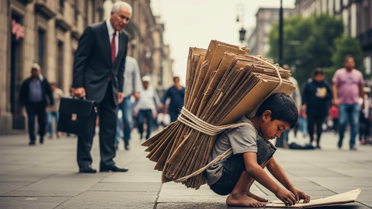 “MILLONARIO SIGUE A NIÑO QUE RECICLABA SOBRAS… LO QUE DESCUBRIÓ LO DEJÓ SIN PALABRAS”