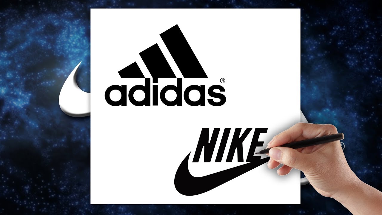 Adidas Nike - Jak narysować logo Adidas Nike - Rysowanie dla dzieci krok po  kroku - YouTube