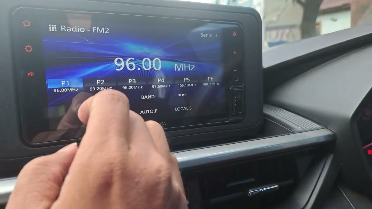 cara setting program chanel radio di mobil #settings #radio #mobil #agya #toyota