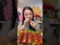 Pork Skin Rolls Mukbang! Part 1: First Bite of This Soft &amp; Fragrant Dish! 🤤#food#chinesefood#pork