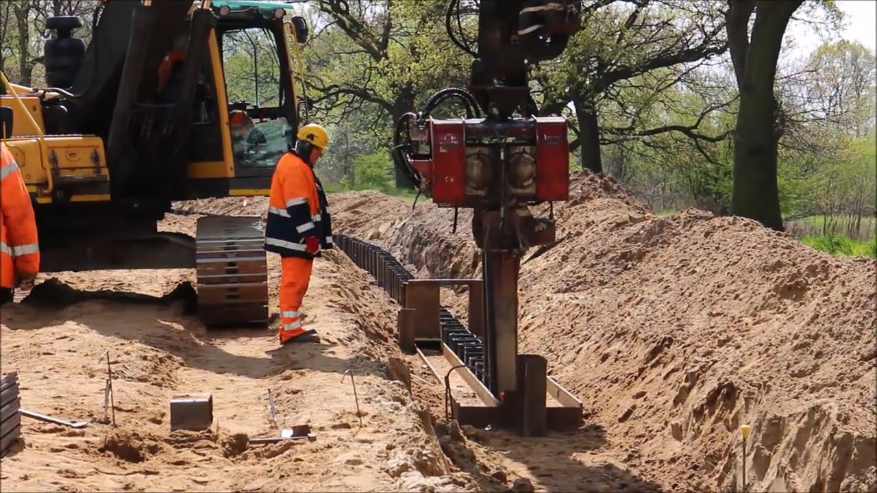 Installation of Vinyl Sheet Piles