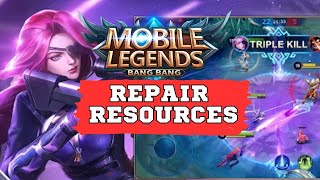 How to Repair Resources on Mobile Legends 2024