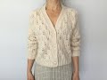 Два новых кардигана. Экспресс- МК по вязанию ажурной кофточки. Pointelle cardigan.