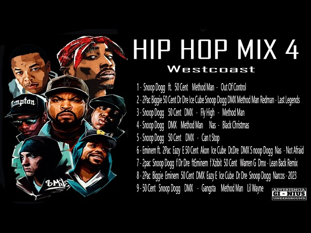 HIP HOP MIX 2023 Snoop Dogg, Dr. Dre, Nas, 2Pac, Eminem, DMX , 50 Cent,  Ice Cube, WC, Xzibit class=